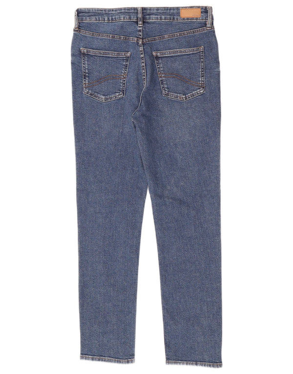Fat Face Damen Sway High Waist Slim Jeans UK 12 Medium W28 L28 Blau Baumwolle
