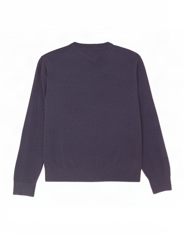 Maglione maglione con scollo a V da uomo Tommy Hilfiger 3XL cotone blu