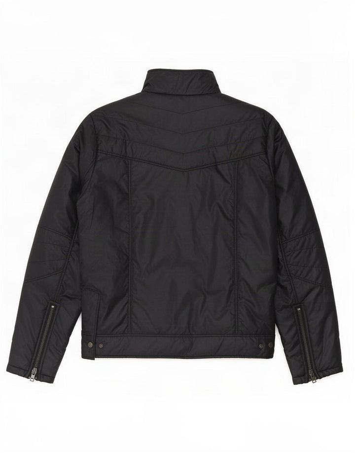 Lee Herren wattierte Jacke UK 40 Large Schwarz Polyester