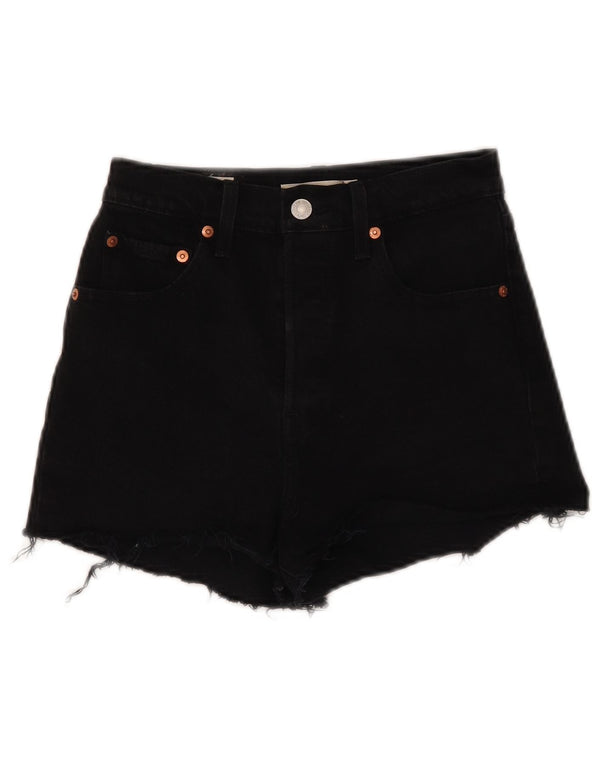 Levi's Pantalones cortos vaqueros de cintura alta y pierna ancha para mujer W25 XS Algodón negro