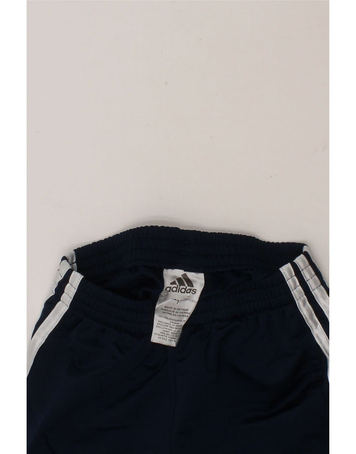 ADIDAS Boys Tracksuit Trousers 6-7 Years  Navy Blue Polyester Vintage Adidas and Second-Hand Adidas from Messina Hembry 