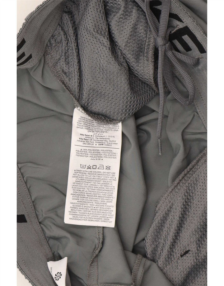 Pantaloncini sportivi Nike Dri Fit da uomo, grandi, in poliestere grigio