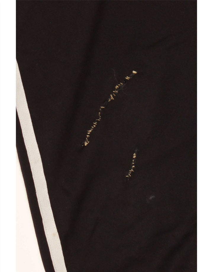 Adidas Mens Tracksuit Top Jacket UK 34/36 Small Black Polyester