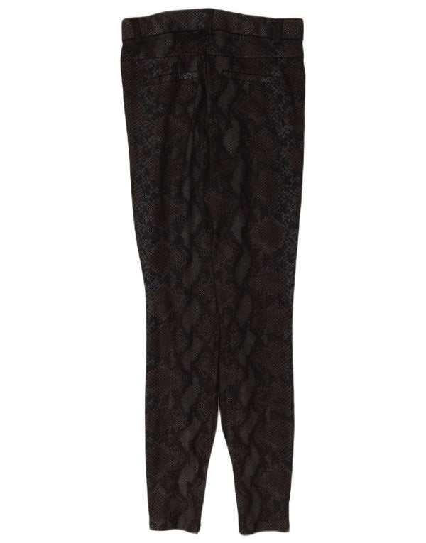 Leggings Trafaluc da donna Zara UK 14 stampa animalier nera media