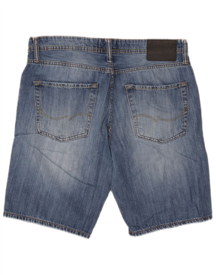 Jack & Jones Mens Regular Fit Denim Shorts Small W30 Blue