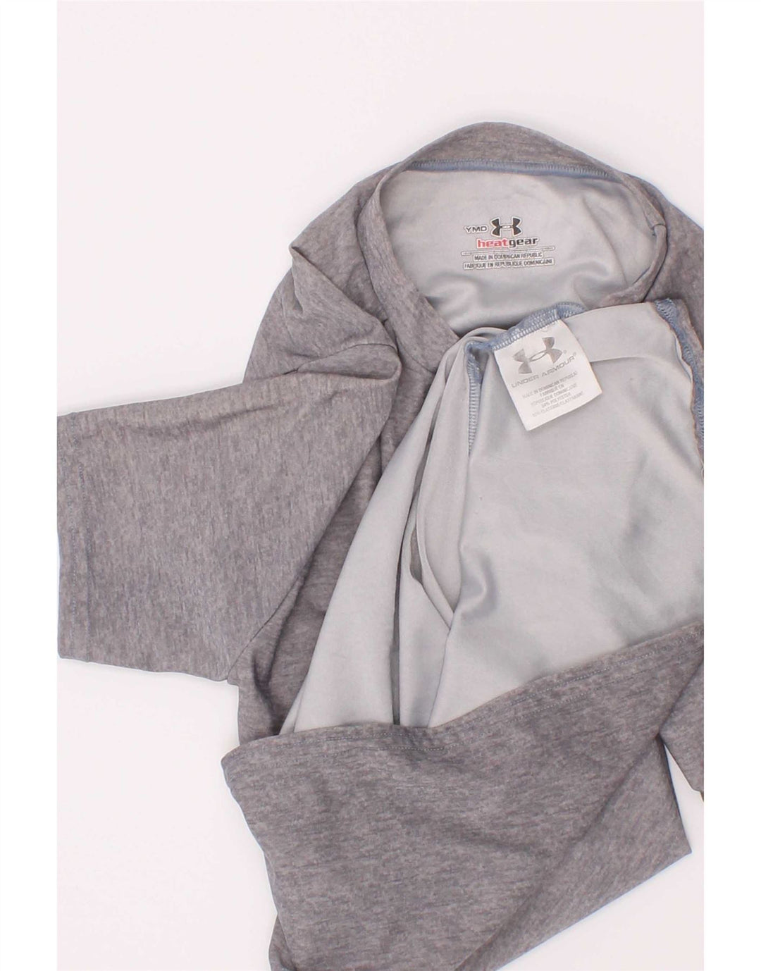 Under Armour T-Shirt-Oberteil für Jungen, 9–10 Jahre, mittelgraues Polyester