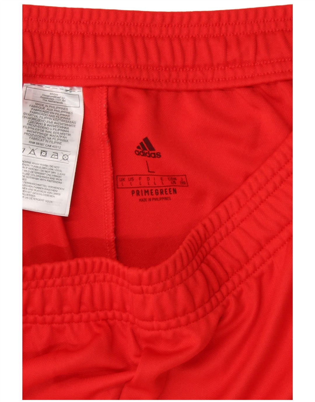 Adidas Mens Tracksuit Trousers Large Red Polyester Sports