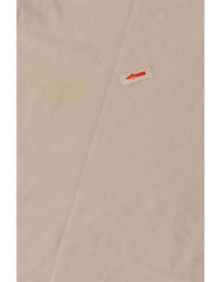 PEUTEREY Mens Polo Shirt 2XL White Cotton