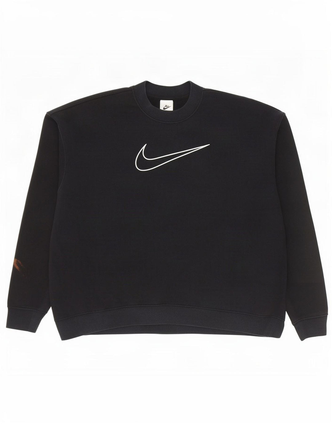 Nike Mens Dri Fit Graphic Sweatshirt Jumper Large Black Cotton