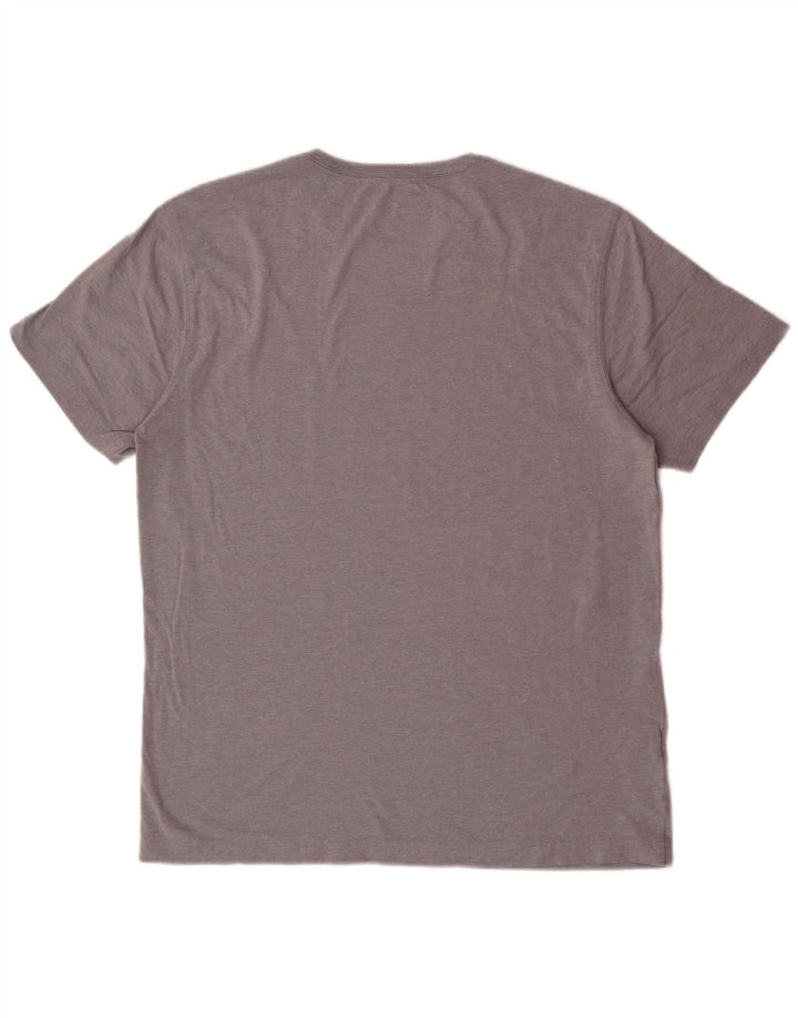 T-shirt da uomo EDDIE BAUER Top in cotone grigio medio