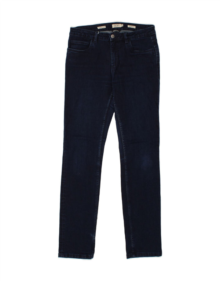 DACK'S Womens Regular Fit Slim Jeans IT 46 Large W32 L32 Navy Blue Cotton Vintage Dack's and Second-Hand Dack's from Messina Hembry 