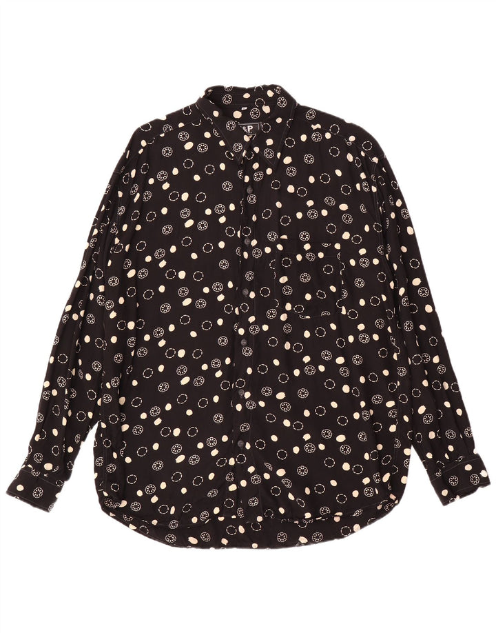 VINTAGE Chemise Homme XL Noir Floral