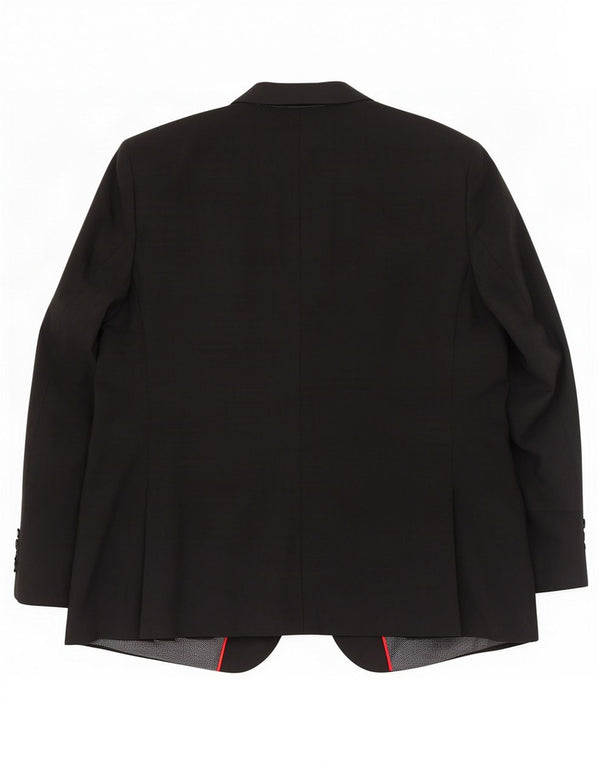 Marks & Spencer férfi 2 gombos blézerkabát UK 48 2XL fekete gyapjú