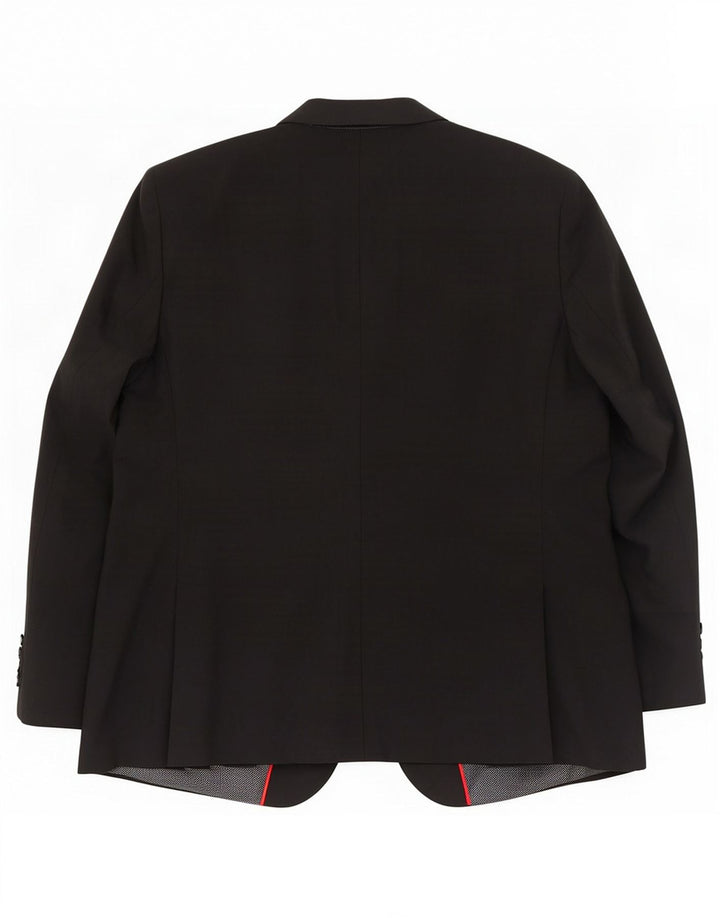 Marks & Spencer férfi 2 gombos blézerkabát UK 48 2XL fekete gyapjú