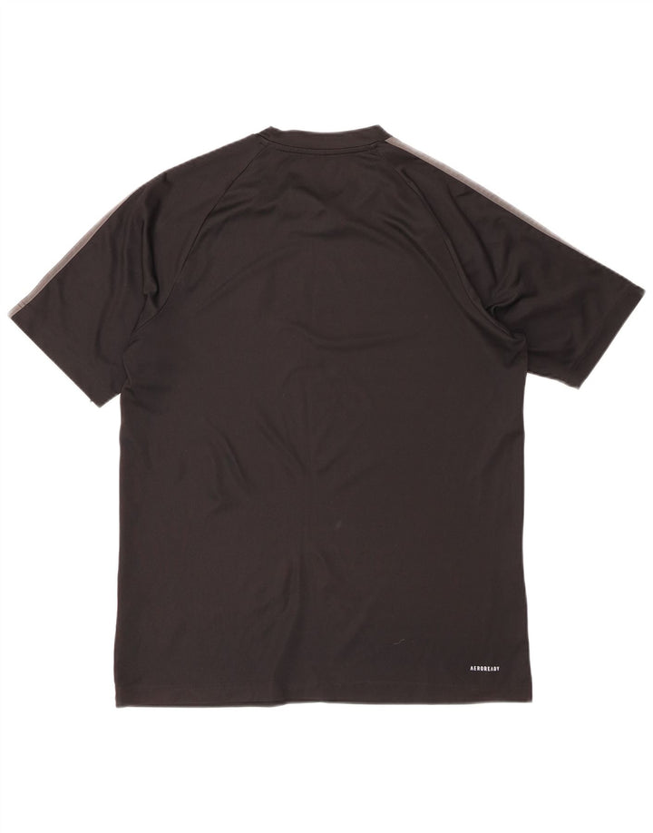 ADIDAS Mens Aeroready T-Shirt Top Medium Black Polyester