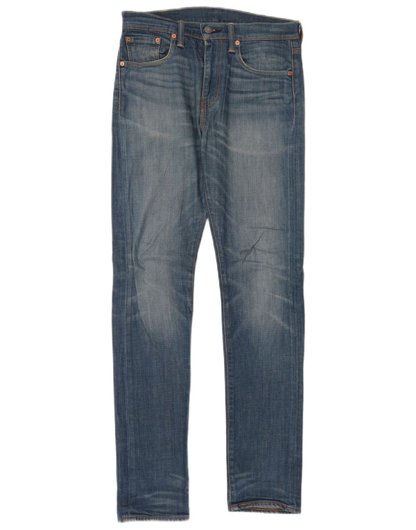 Levi's Mens 522 Slim Tapered Jeans W30 L34 Blue Cotton