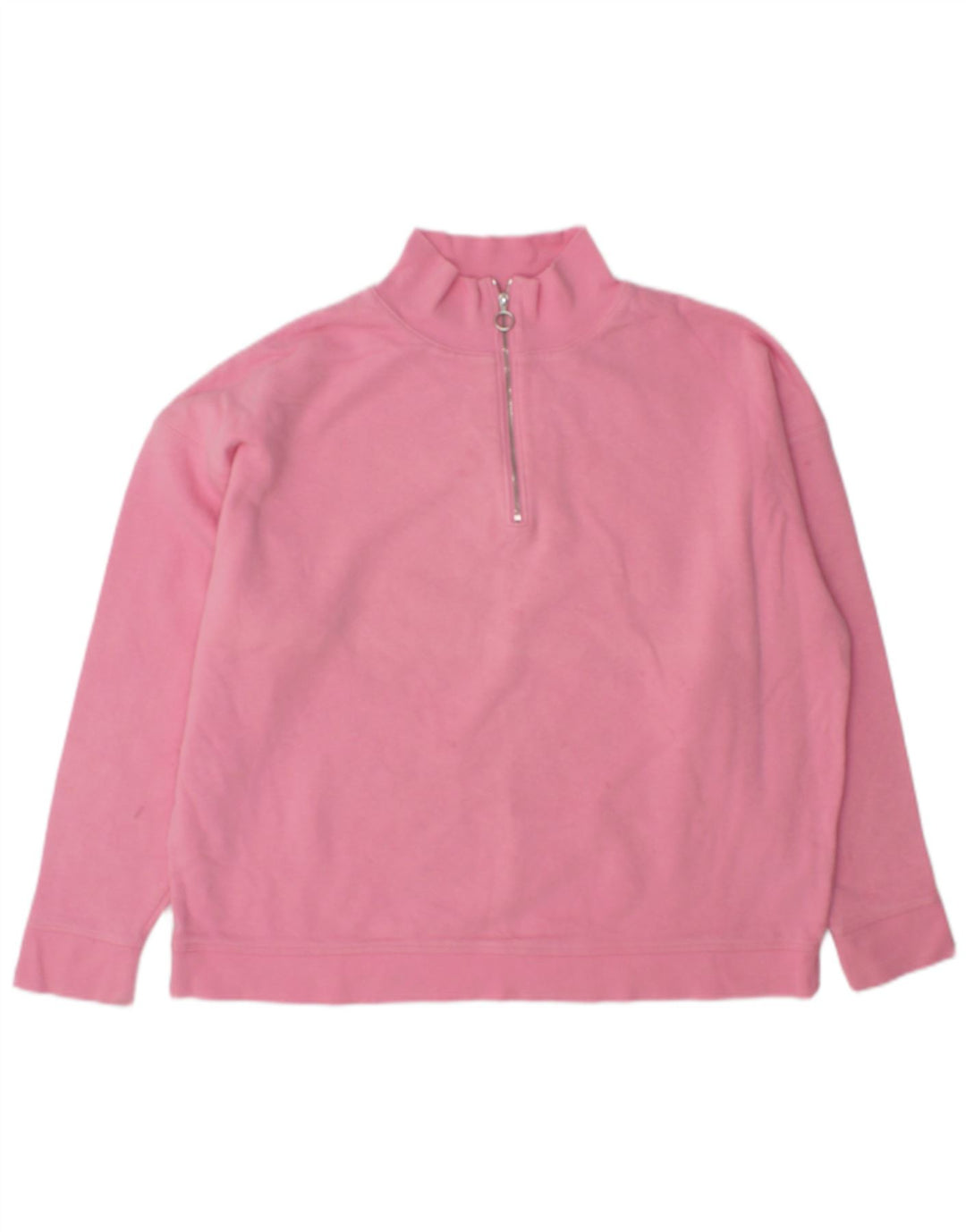 Marks & Spencer Womens Oversized Sweatshirt Jumper UK 14 Large Pink