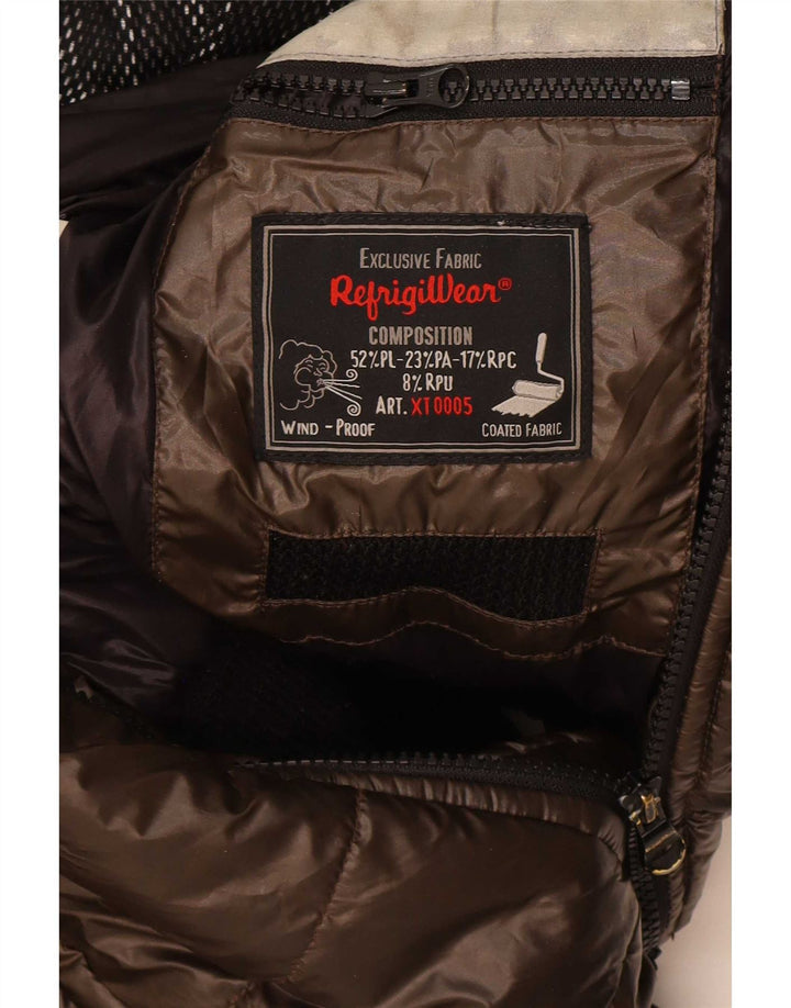 Refrigiwear Herre Sixty Polstret jakke UK 38 Medium Brown Polyester