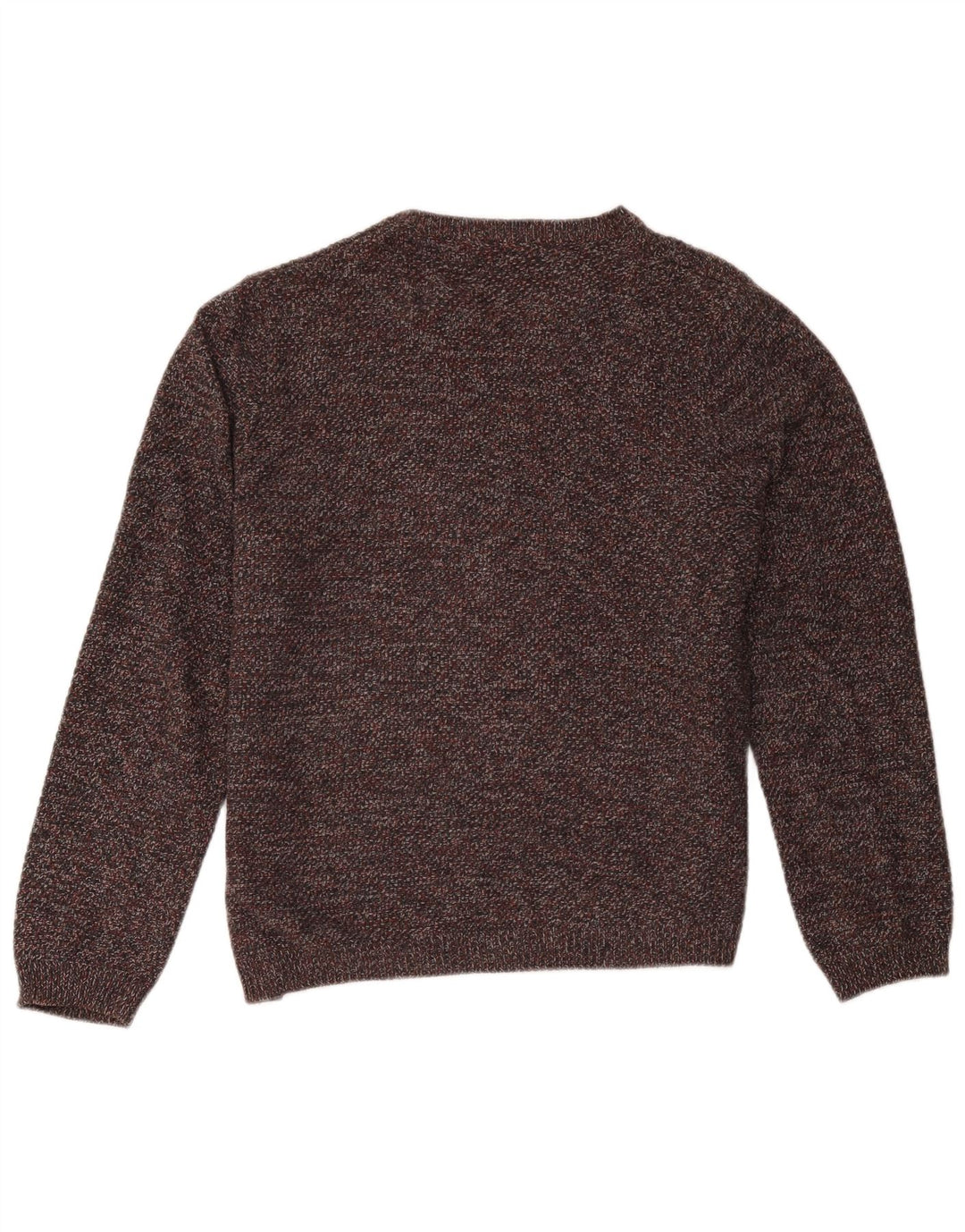 Marks & Spencer Womens Crew Neck Jumper Sweater Large Grey Flecked Cotton