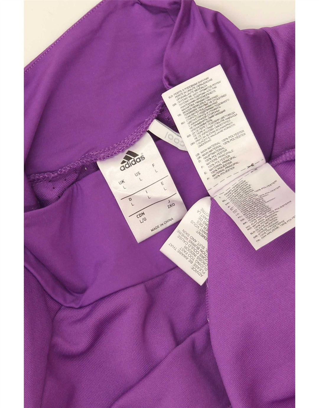 Adidas Mens Climacool Running Top Long Sleeve Large Purple Polyester