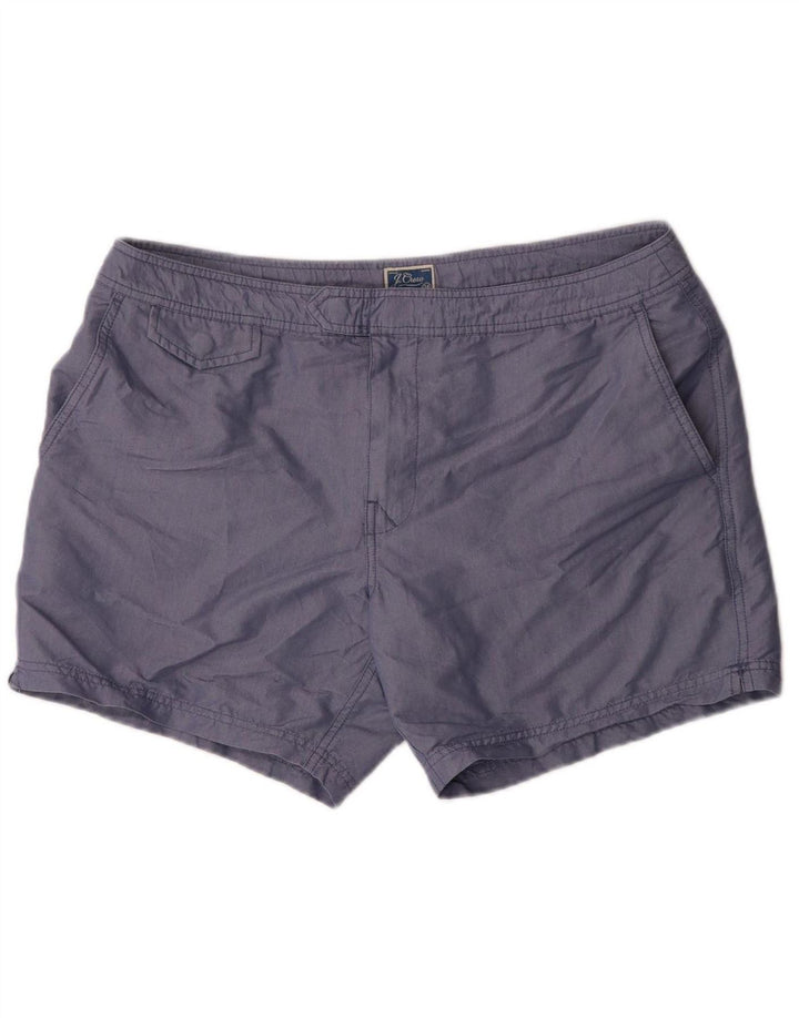 J. CREW Mens Chino Shorts W34 Large  Blue Cotton