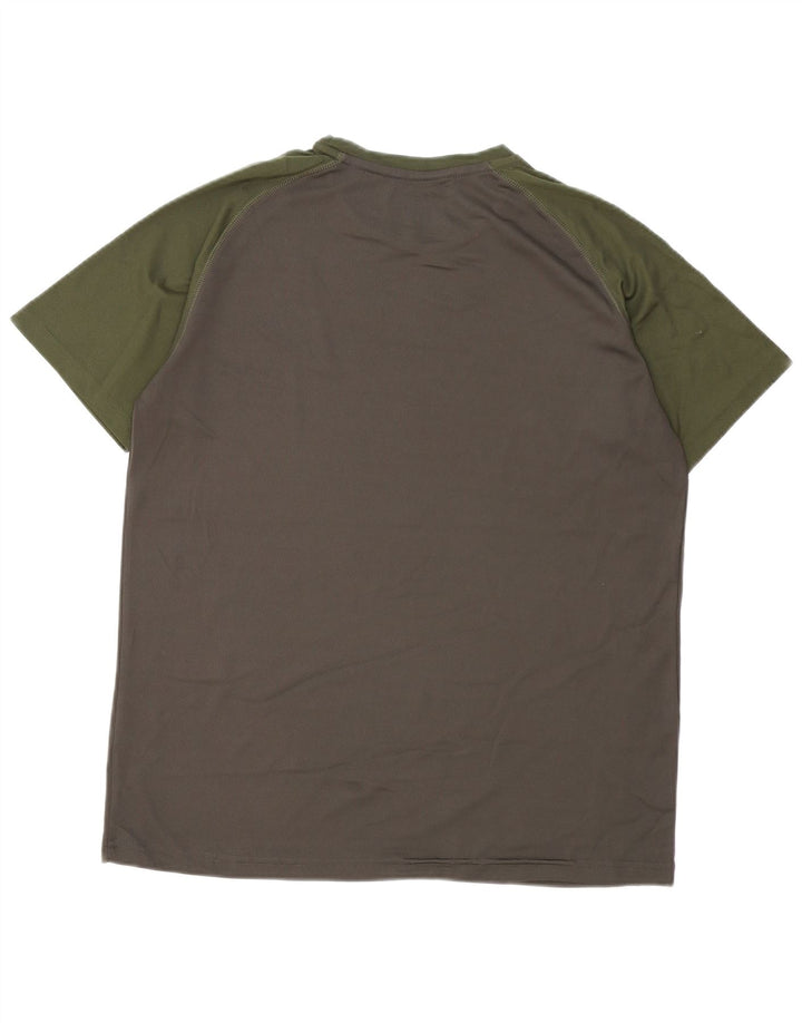 Mountain Warehouse Mens T-Shirt Top Large Grey Colourblock Polyester