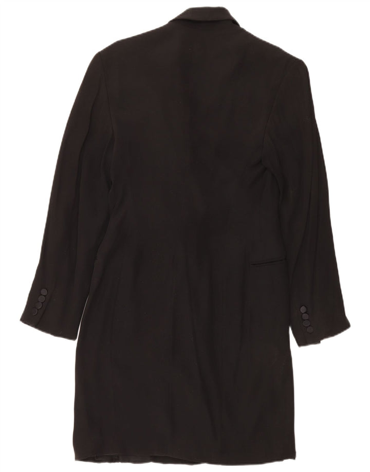 Cappotto doppiopetto da donna Ralph Lauren US 8 medio acetato nero