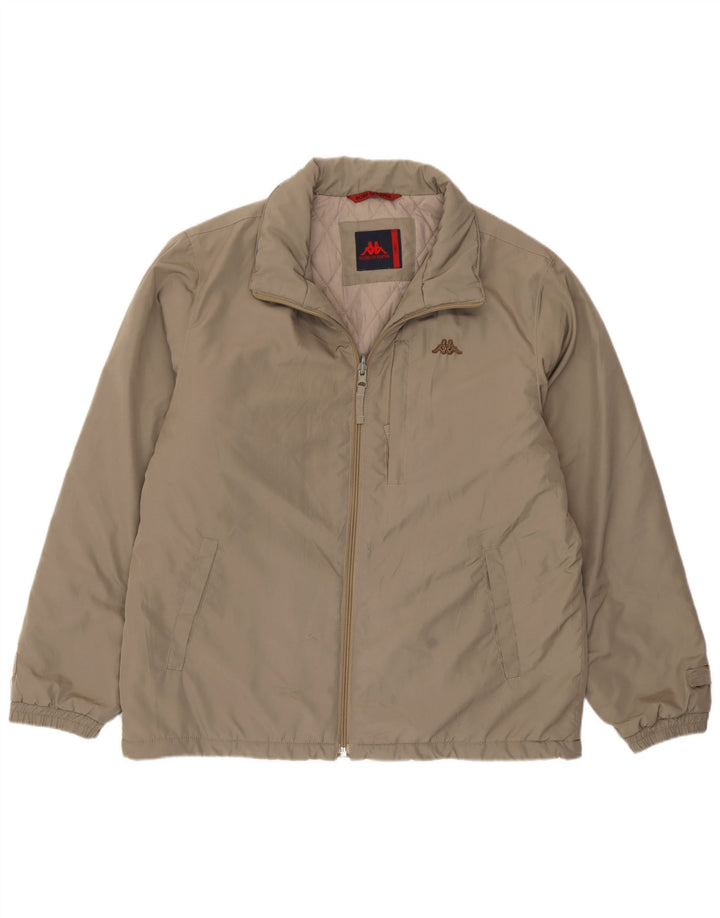 Kappa Mens Padded Jacket UK 40 Large Brown Polyamide