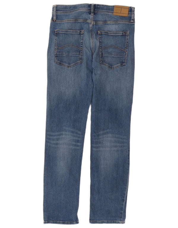 Blugi slim pentru baieti Tommy Hilfiger 13-14 ani W28 L29 albastru bumbac