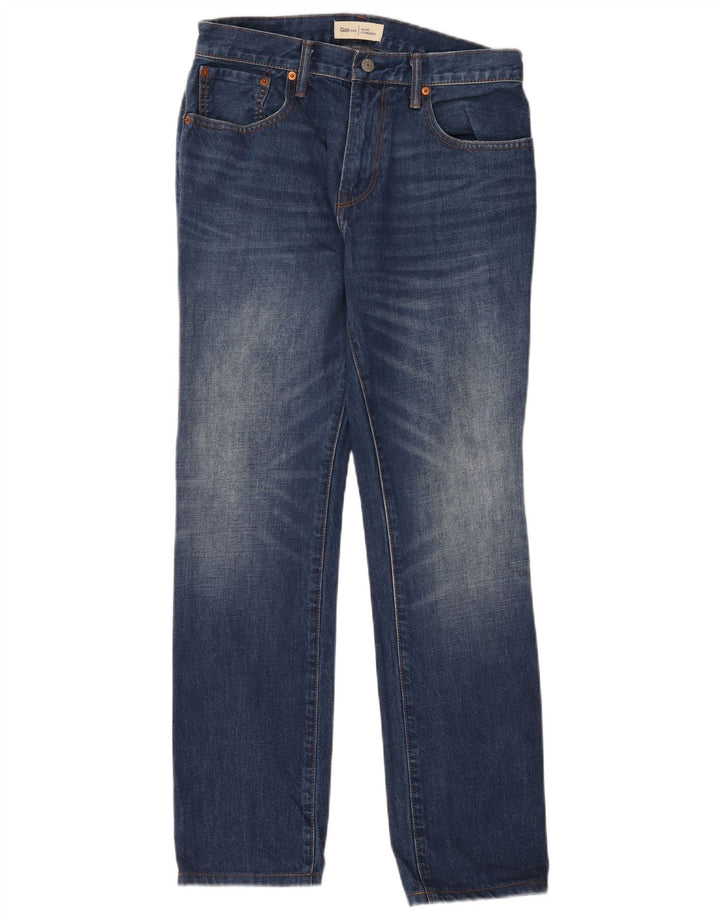 Damskie jeansy Gap Straight W30 L32 Niebieskie