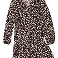 WALLIS Womens Abstract Pattern A-Line Dress UK 12 Medium  Black