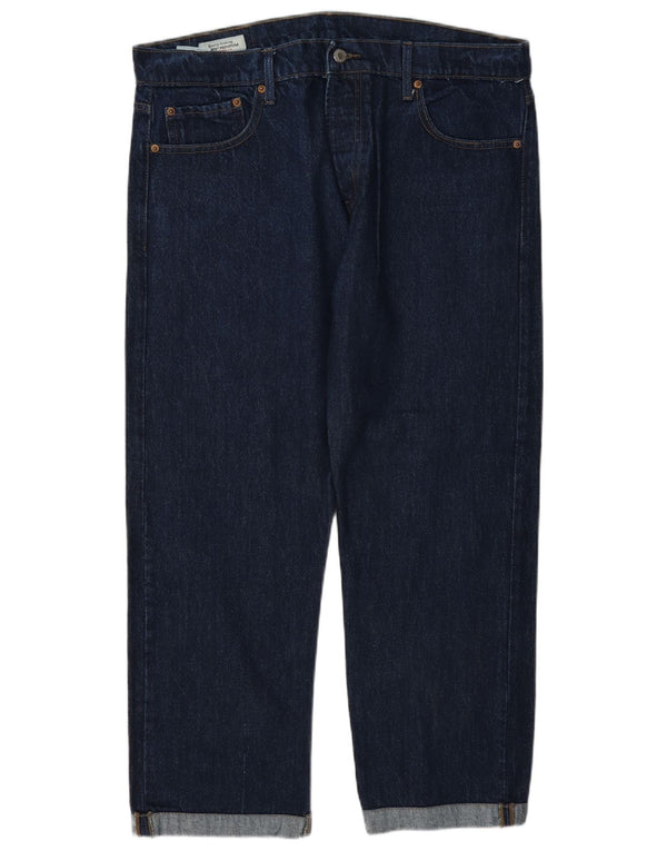Женские прямые джинсы Levi's 501 W38 L27 темно-синие, хлопок