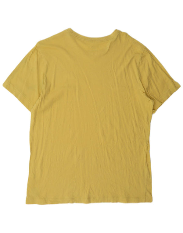 T-shirt da uomo Nike Top Large in cotone giallo