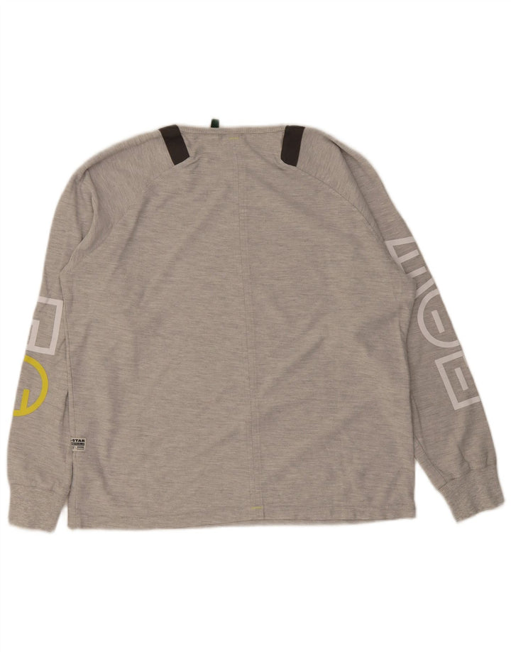 G-Star Herren Graphic Top Langarm XL Grau Baumwolle
