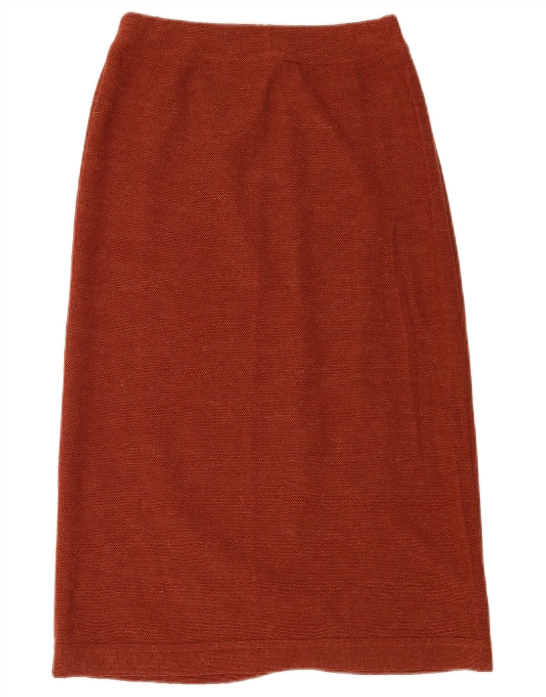 Vintage Womens Knit Midi Skirt W26 Small  Brown