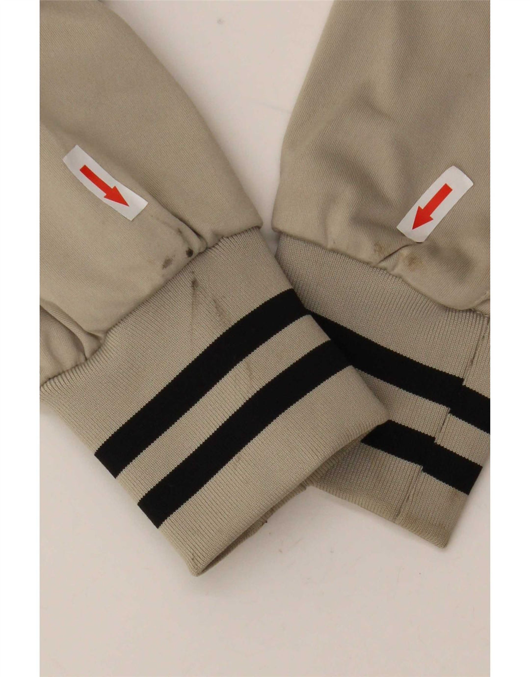 Champion Veste de survêtement pour homme en polyester rayé beige moyen
