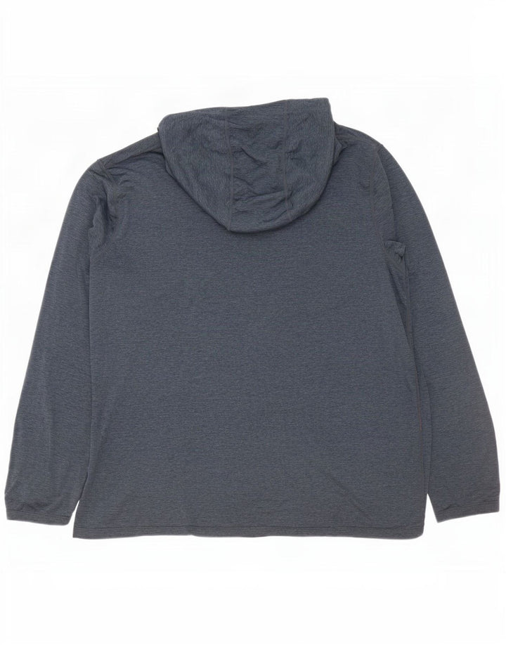 Top masculino com capuz Rohan manga comprida 2XL poliéster cinza