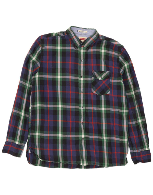 Camicia Levi's da uomo vestibilità standard, cotone a quadri multicolore grande