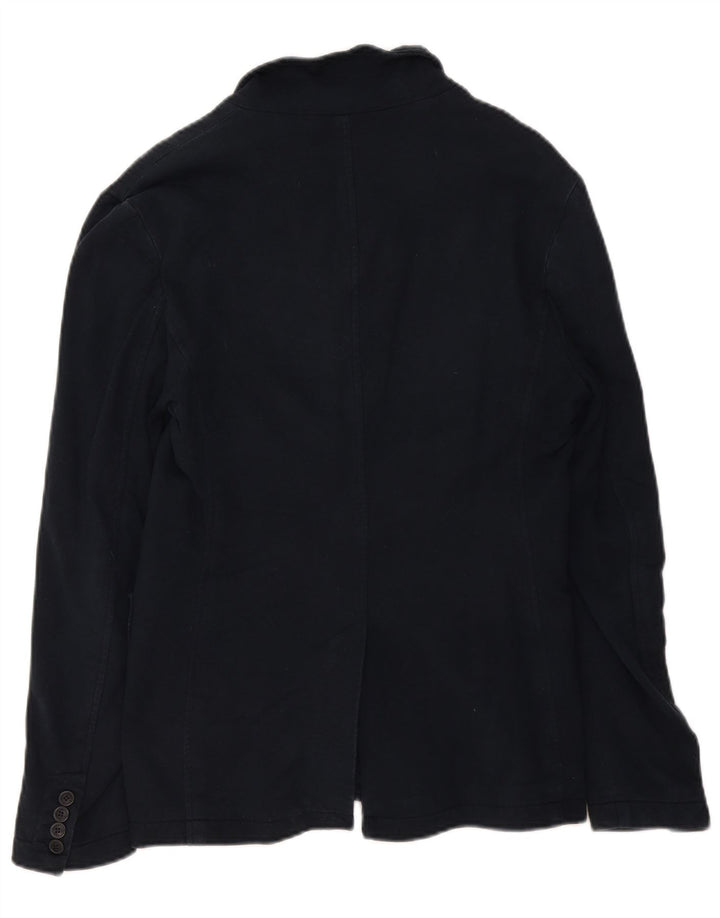 Jaqueta blazer masculina Woolrich com 3 botões Reino Unido 36 algodão azul marinho pequeno
