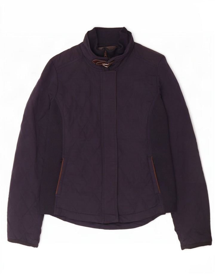 Jachetă matlasată Massimo Dutti pentru femei UK 12 Medium Bleumarin Poliester