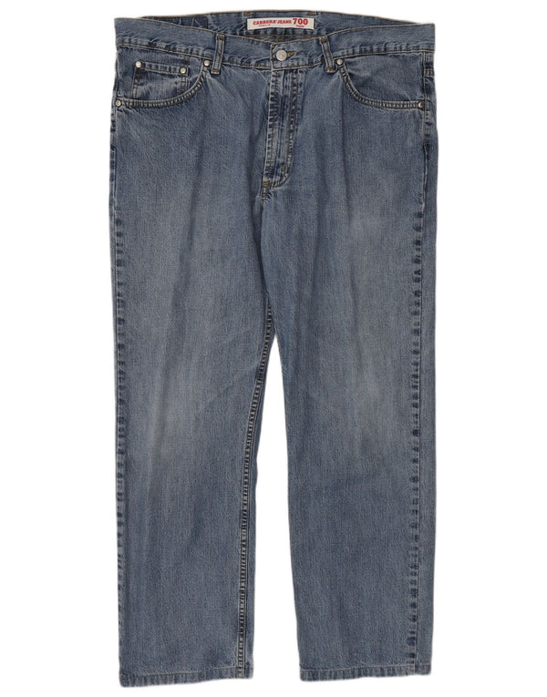 Carrera Mens 700 Regular Straight Jeans W38 L28 Plavi pamuk