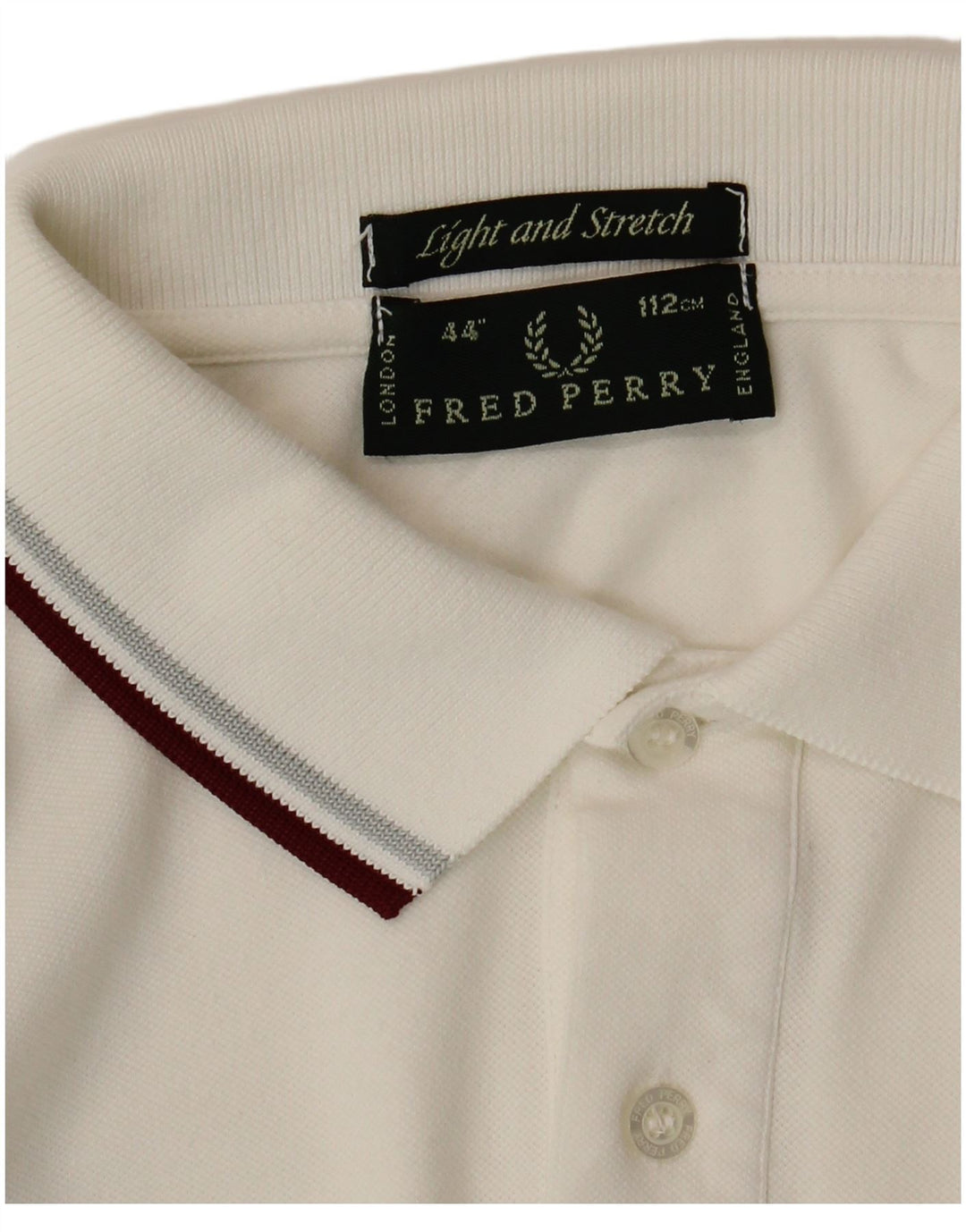 Polo da uomo Fred Perry bianca media