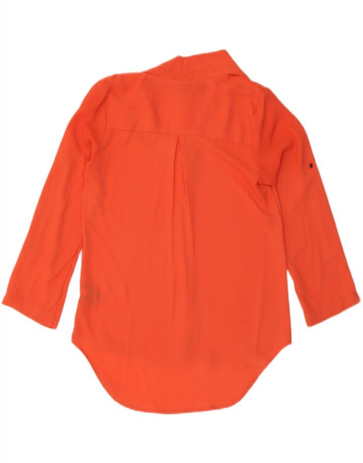 MOSSIMO Womens Loose Fit Blouse Top UK 6 XS Orange Polyester Vintage Mossimo and Second-Hand Mossimo from Messina Hembry 
