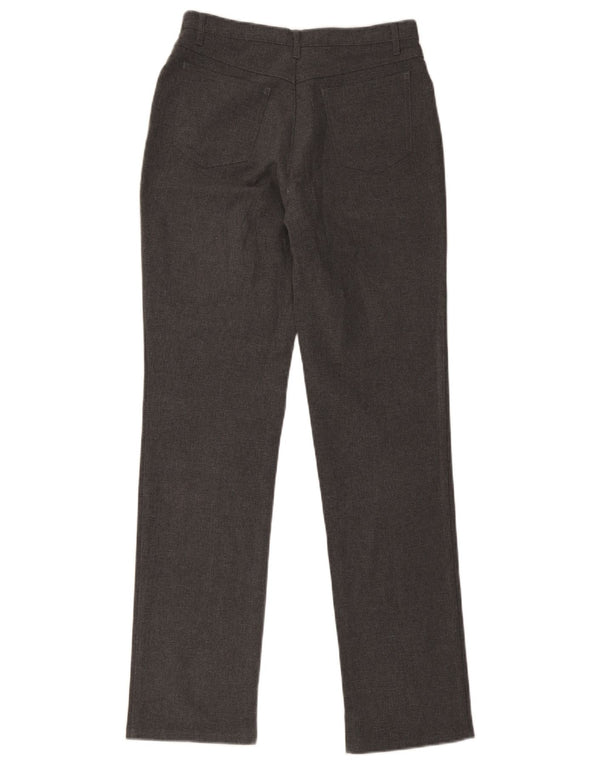 Benetton Womens Straight Casual Trousers IT 42 Medium W28 L32 Navy Blue