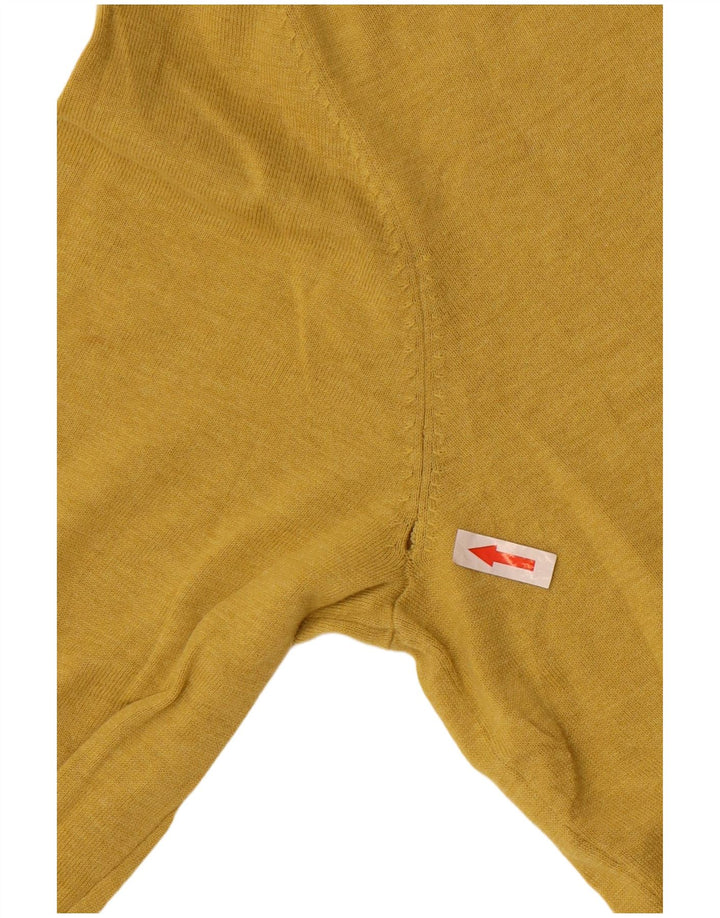 Massimo Dutti Herre V-hals sweater Stor gul bomuld