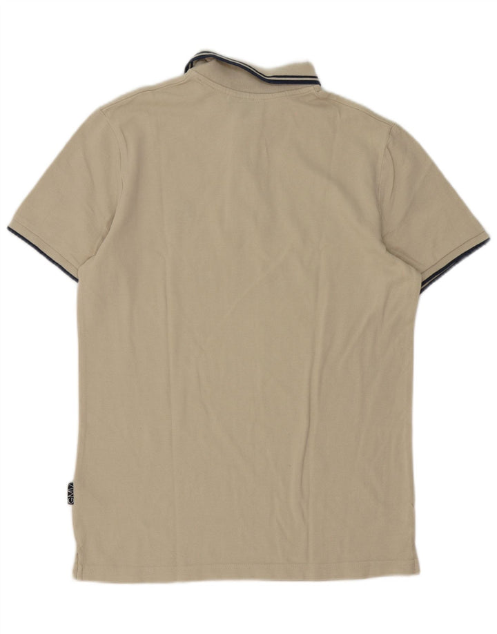 Gian Marco Venturi Mens Regular Fit Polo Shirt Medium Beige Cotton