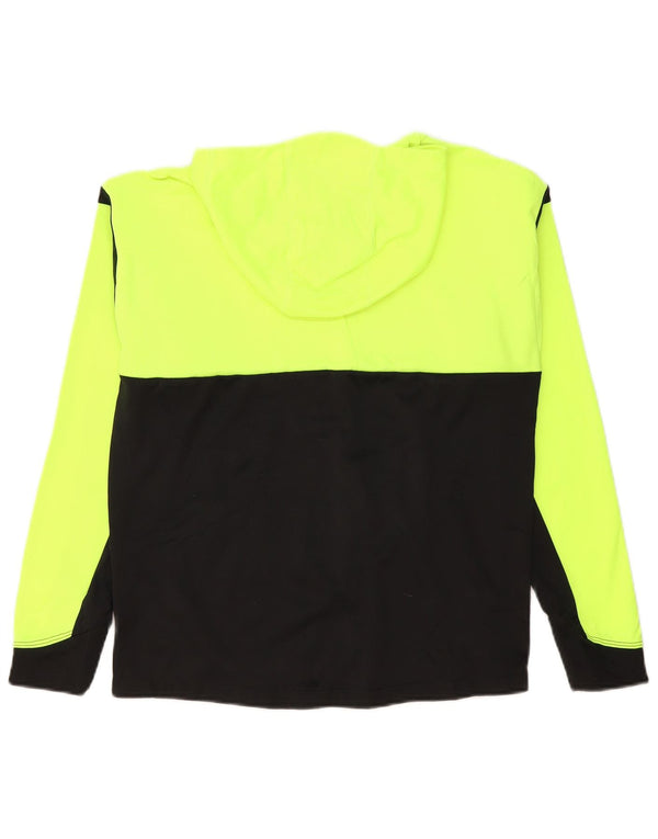Jumper com capuz gráfico Nike Boys Dri Fit 13-14 anos XL amarelo colorblock