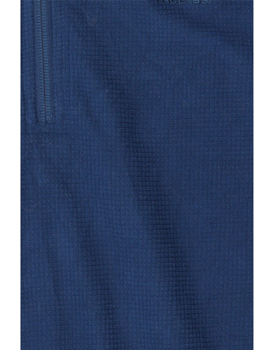 The North Face Mens Zip Neck Fleece Jumper Medium Navy Blue Polyester