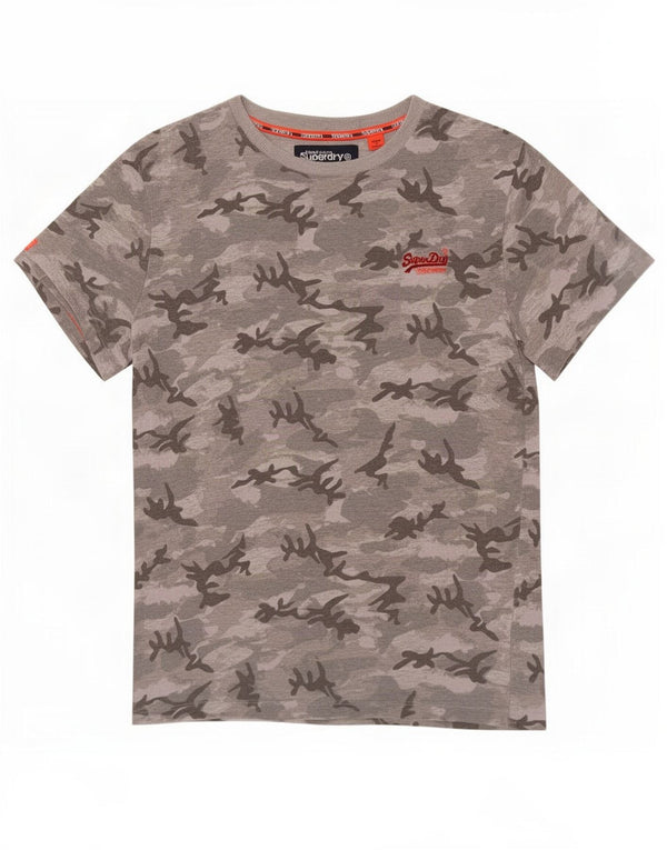Tricou pentru bărbați Superdry Top XS Grey Camuflage Bumbac