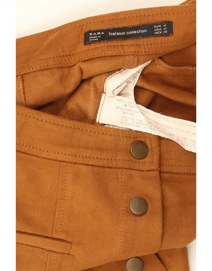Minigonna da donna Zara media W28 poliestere marrone